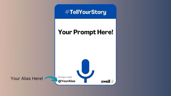 Do you have a suggestion for a #TellYourStory Talk Tab prompt?