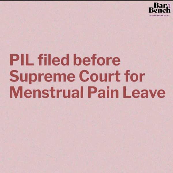 Menstrual pain is now law talk !