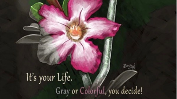 It’s your life. Gray or colorful, you decide.