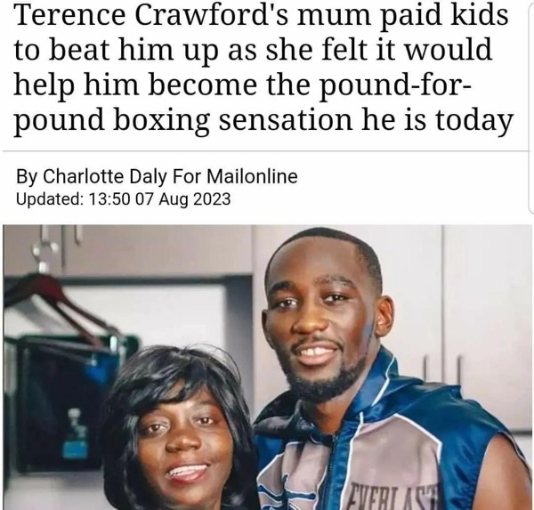 Boxer Terence Crawford’s "tough love" upbringing