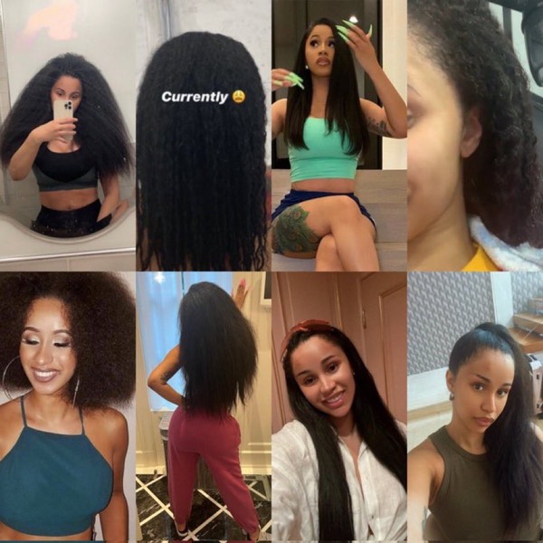 Cardi B sets the record straight about her hair growth