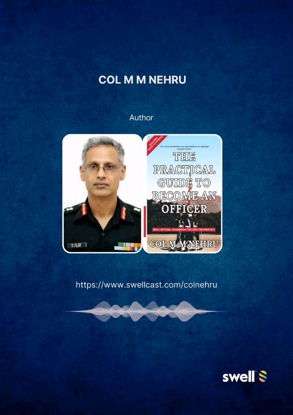 #TalkTo Col. M M Nehru Author Of The Pratical Guide To Become An Officer