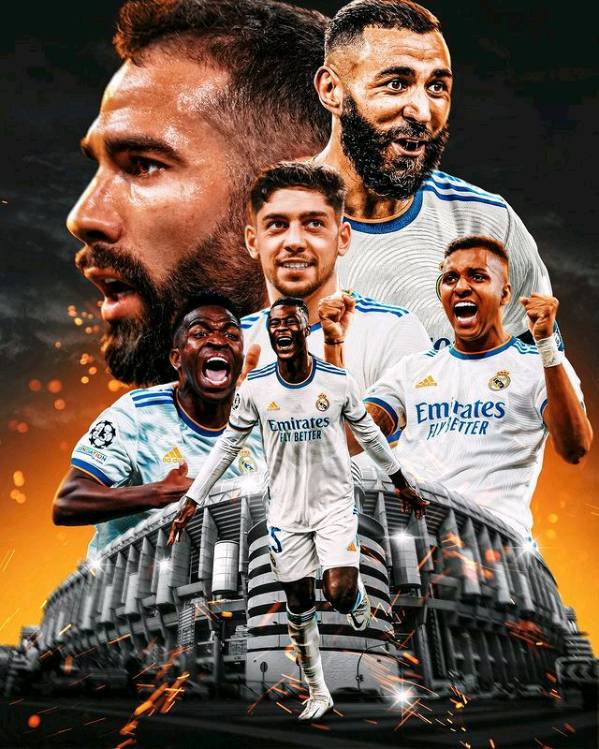 Real Madrid winning Champions League