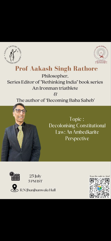 NALSAR lecture on Decolonising Law