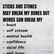 #askswell| Sticks and Stones may break my Bones but words will never hurt me. Is that still true today?