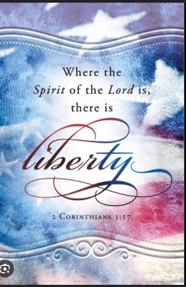 2 Corinthians 3:17 where the Spirit of the Lord is, there is FREEDOM!!!