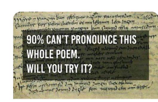 90% can't pronounce this poem. Will you try it?