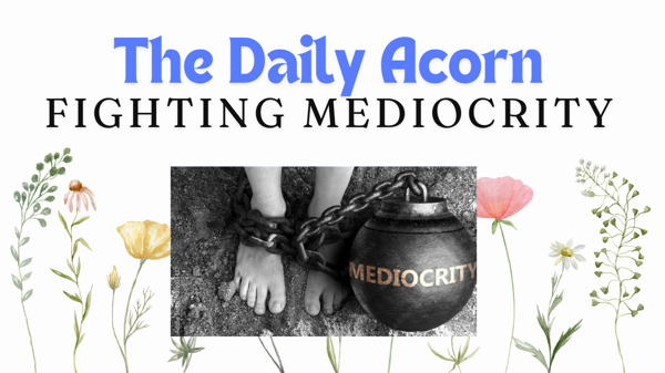 #DailyAcornChallenge-  FIGHTING MEDIOCRITY. Mediocrity