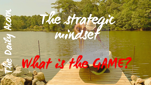 @OnAcornBay | #TheDailyAcorn - The Strategic Mindset: Playing the Long Game in Life and Career.