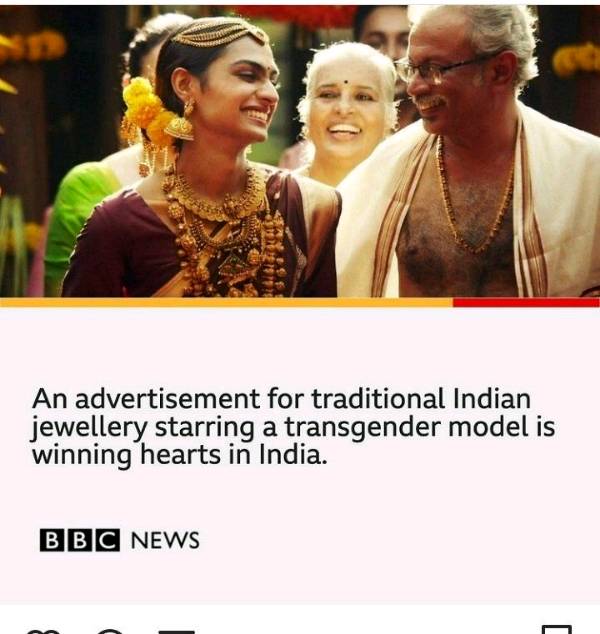 Bhima Ad featuring Transwoman goes viral 🏳️‍🌈❣️