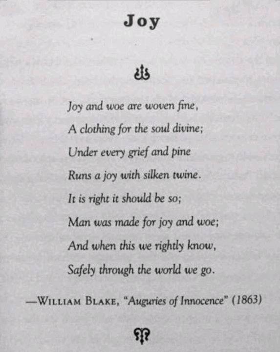 Joy - William Blake