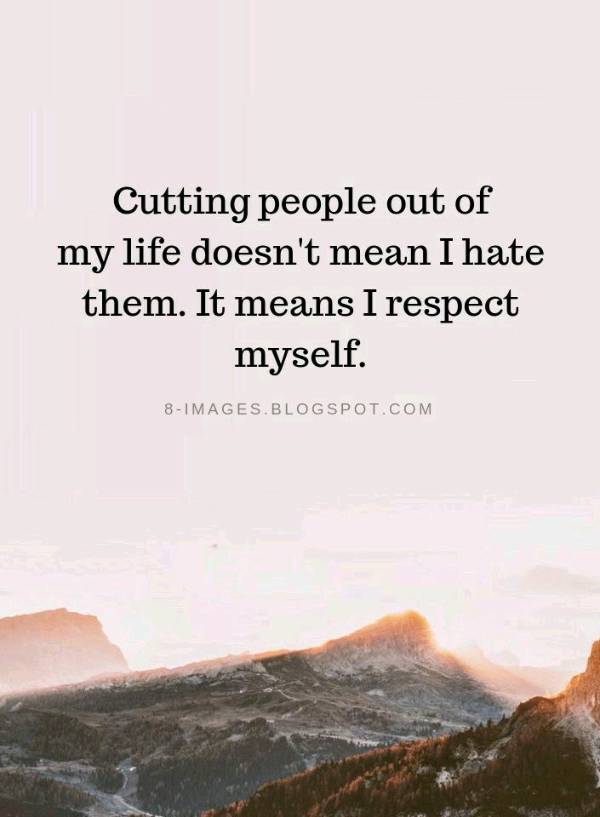 Respect yourself before others.
