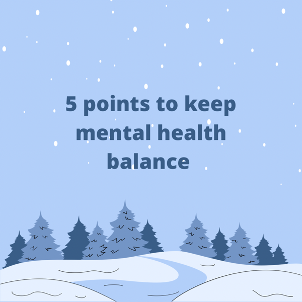 5 points to keep mental health balance