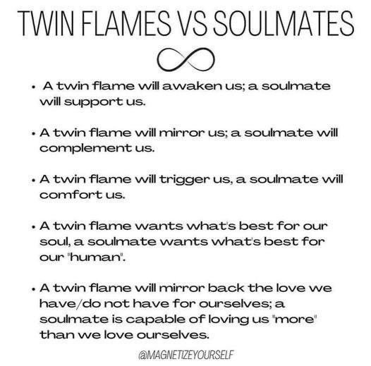 Twin flame vs soulmate