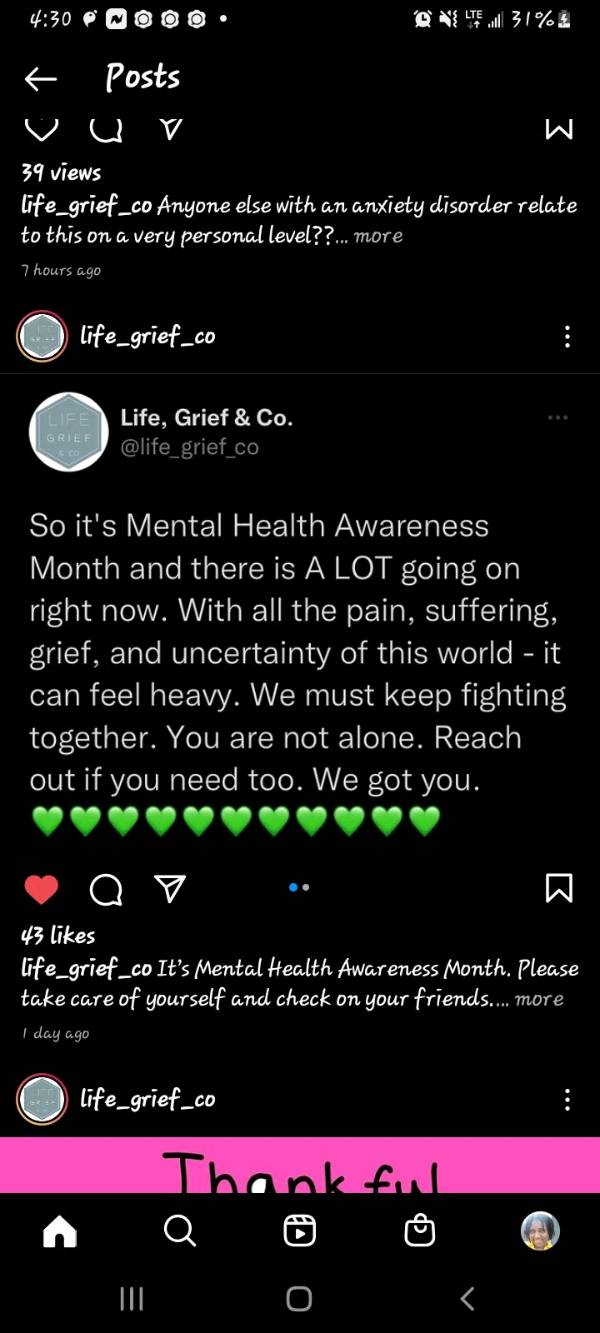 May is Mental Health Awareness Month ( its been rough)