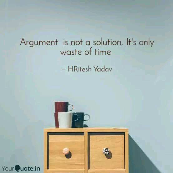Is argument a solution?