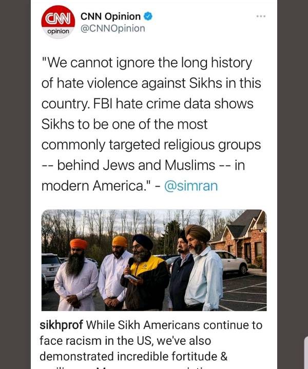 Indianapolis racial hatred massacre on Sikhs