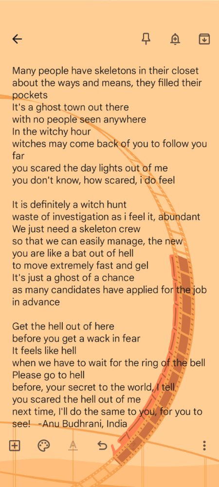 Spooky Idioms in English Language