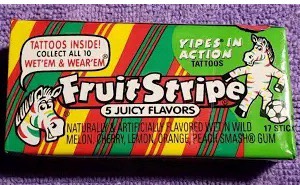 Fruit Stripe Gum gone forever #1276
