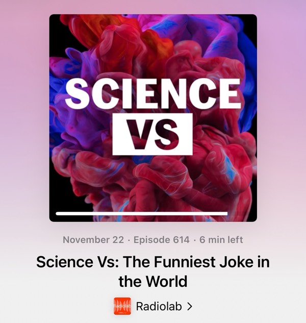 @BehindTheJoke | Fun Ep on Radiolab presents Science Vs: The Funniest Joke in the World