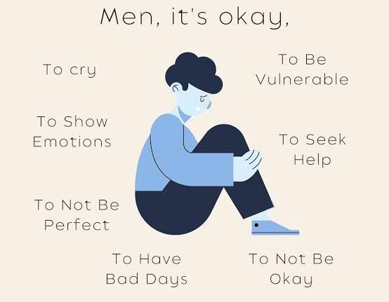 Men it’s OK to cry !
