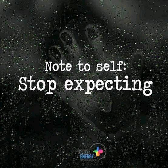 Stop expectations