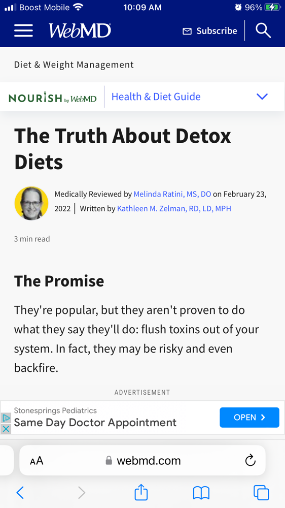 Why Are We Telling People Detoxing Is Bad? This Is What I Read…