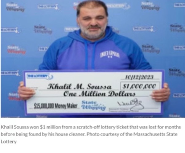 Lost Lottery Ticket wirth $1 million found