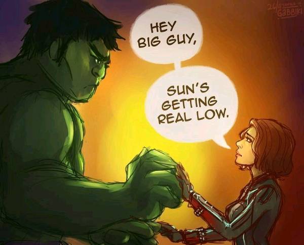 Natasha and Hulk