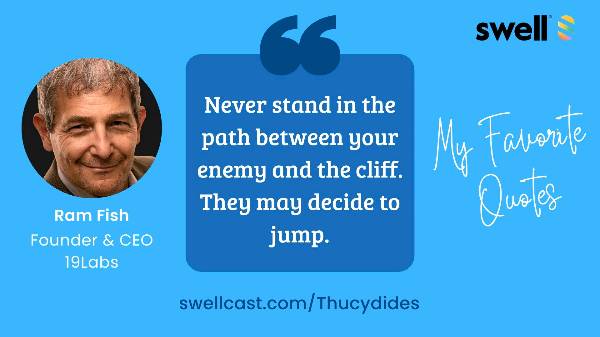 Never stand in the path between your enemy and the cliff. They may decide to jump...