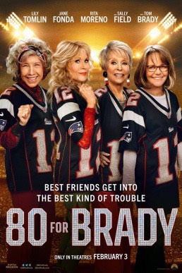 An incredibly inspiring story that combines football, with a group of best friends living out their dream-80 For Brady Movie Review!