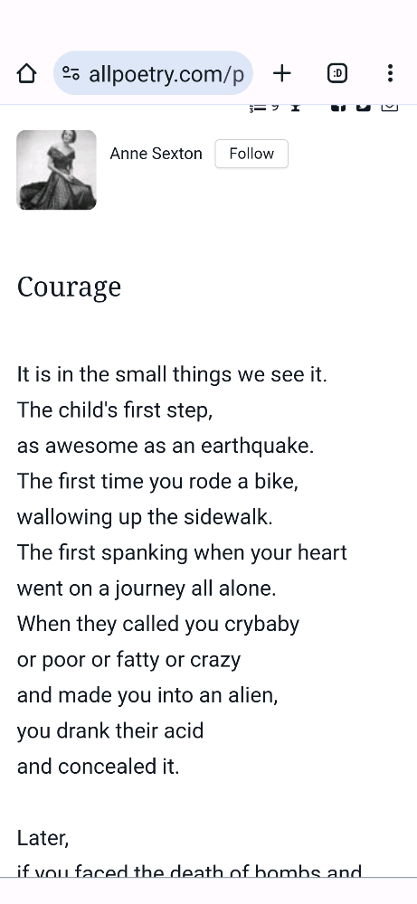 #TellYourStory | Courage - the poem
