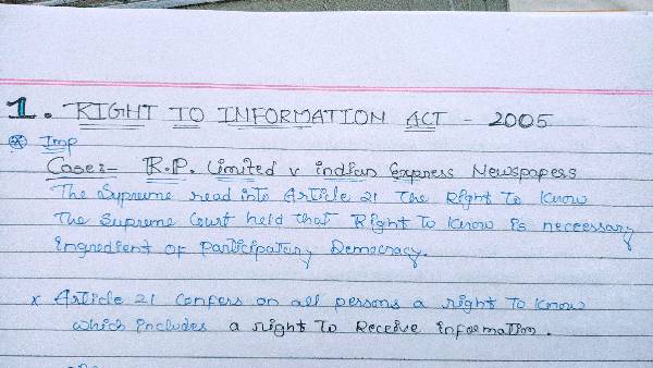 Right to information act 2005