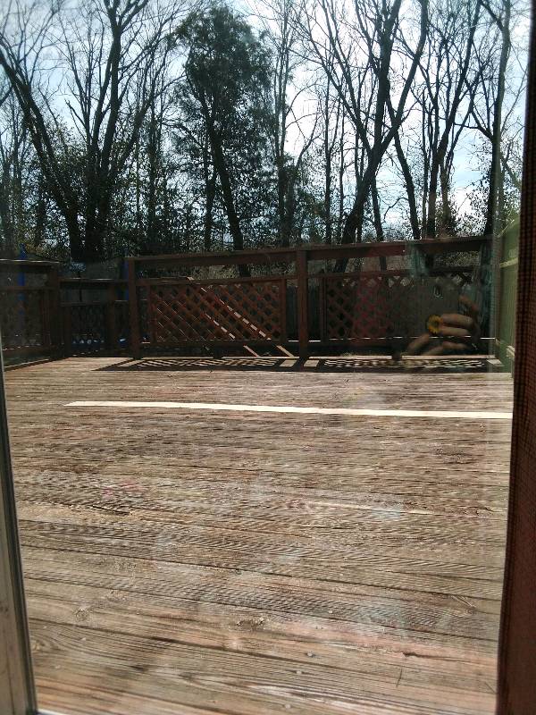 This is a picture of my deck. We are in process and there is no shame in that! Embrace the process and the progress, every inch of it.