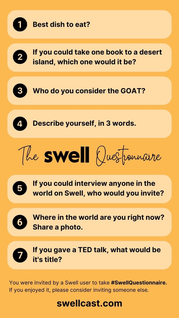 @seekingplumb takes the #swellquestionnaire