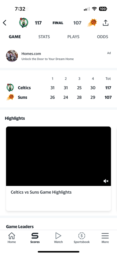 The Celtics get back on track, beating the Suns 117-107!