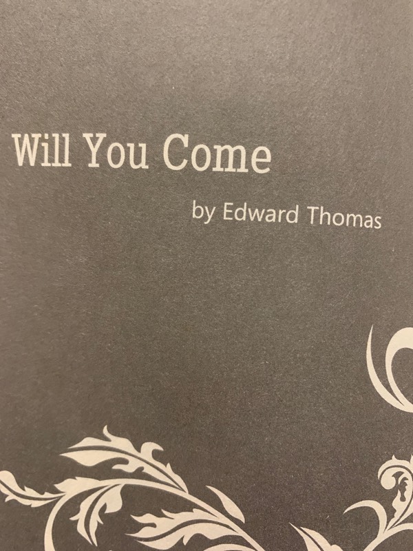 A poem by Edward Thomas
