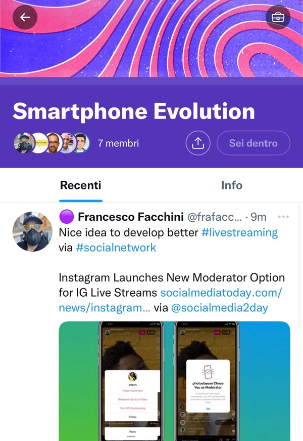 Smartphone Evolution su Twitter