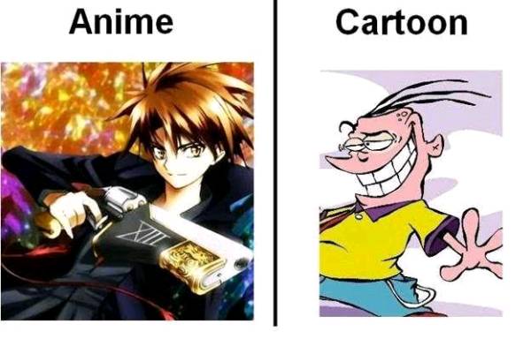 Anime Vs Cartoon