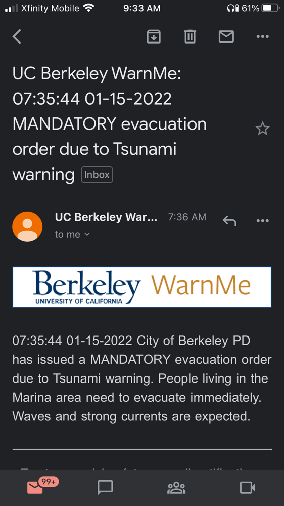West Coast Tsunami Advisory