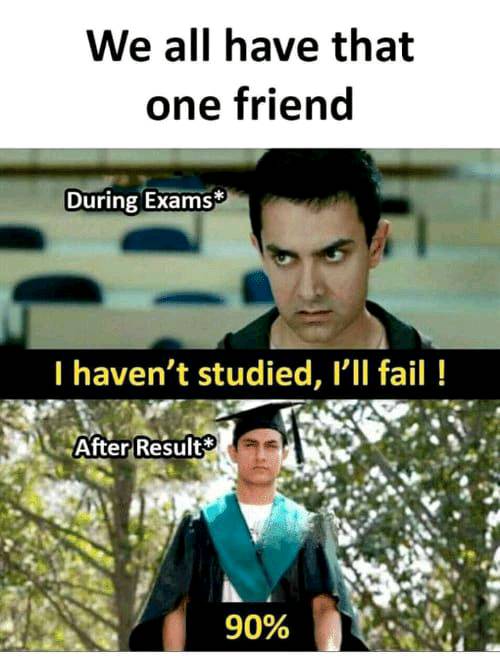 Fail marks in exam 😂