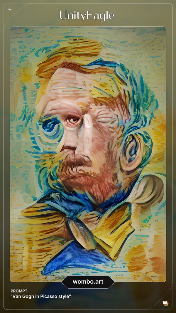 Van Gogh and Picasso coming together through AI