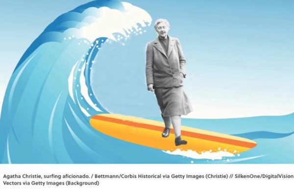 Agatha Christie Surfing Pioneer! #1382