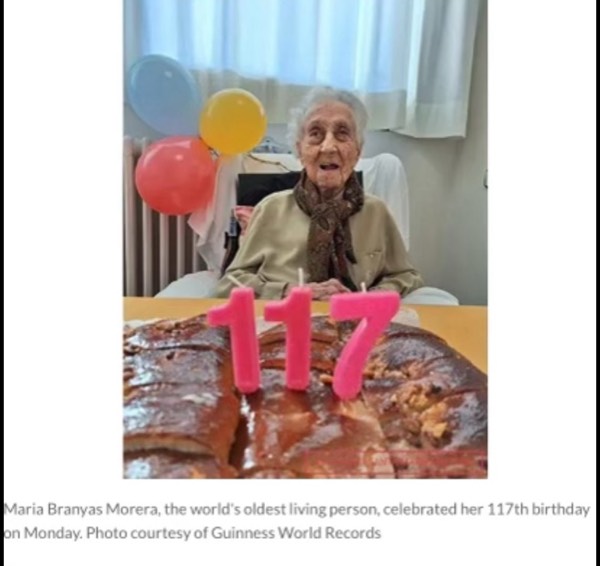 World’s Oldest Person  117.  #1369