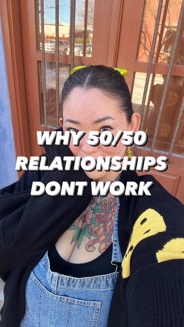 Why 50/50 relationships dont work