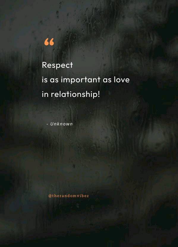 IS LOVE RESPECT?
