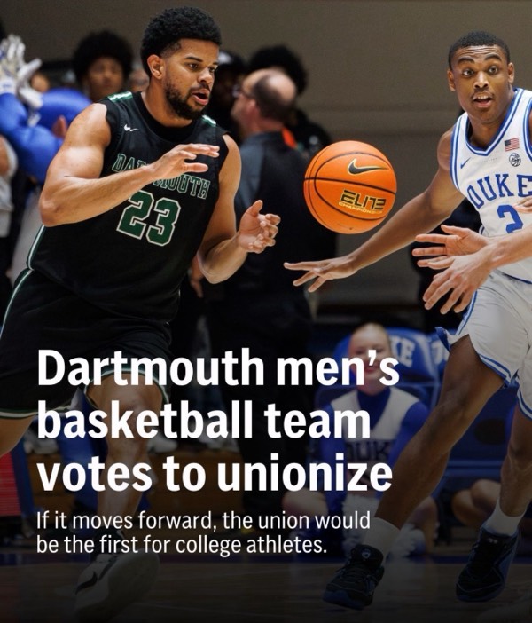 #NCAAM | Dartmouth Basketball Unionization