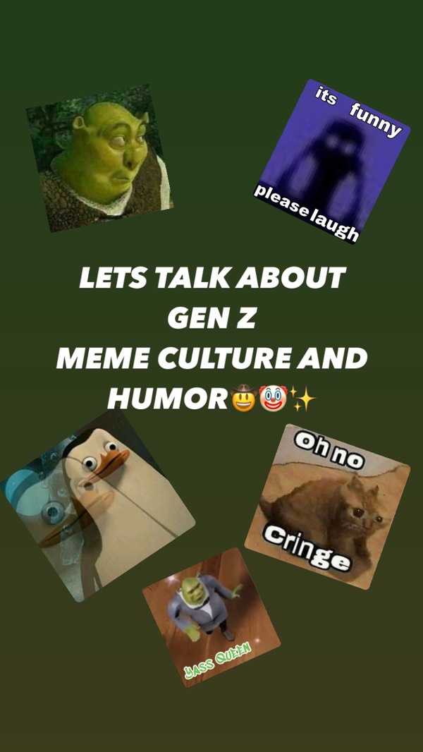 Let’s talk about Gen Z meme culture and humor🤡👾🤠✨✌️👍💀