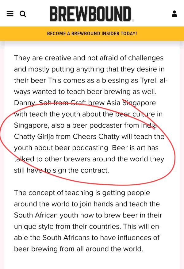 Beer empowers the youth of South Africa. Because Beer is Art.