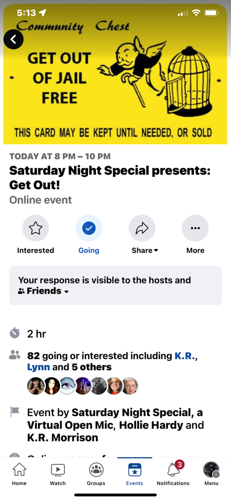 Get out of Facebook Jail Free with Saturday Night Special